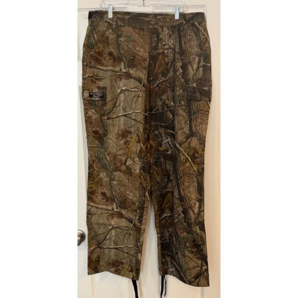 Realtree AP‎ Camouflage Pants Mens XL Cargo Pocket Hunting Adjustable Waist